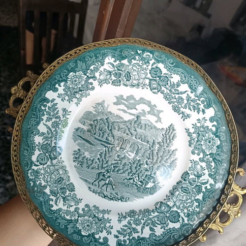 Royal Worcester Group Palissy Avon Scenes deep decorative plate like new