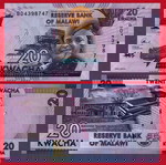 Χαρτονόμισμα Μαλάουι 20 KWACHA UNC