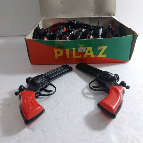 PILAZ N3 metal cap guns toys new, 1970s