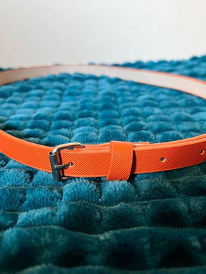 Belt new orange - brick color, size small