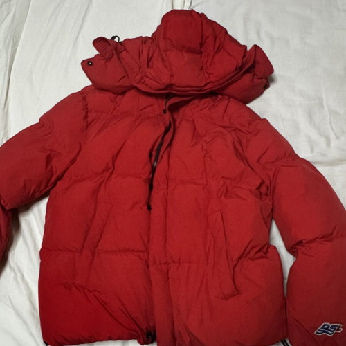 Diesel puffer jacket, red, size M