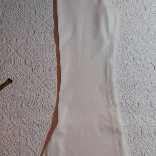 Y2K White Bell-Bottom Pants like new, Size 36