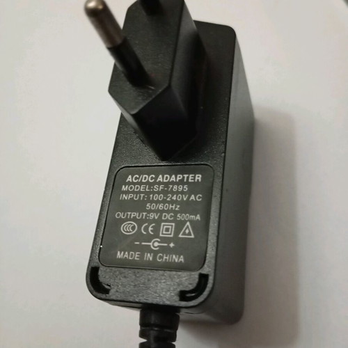 9v 500mA power adapter like new