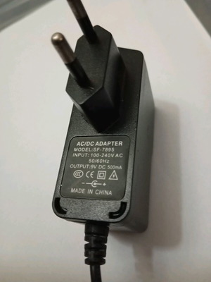9v 500mA power adapter like new