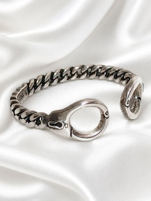 Handmade open ring 925 silver size 53 new