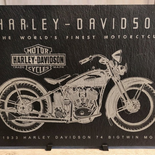 Decorative Harley-Davidson 1933 Big Twin slate plaque new
