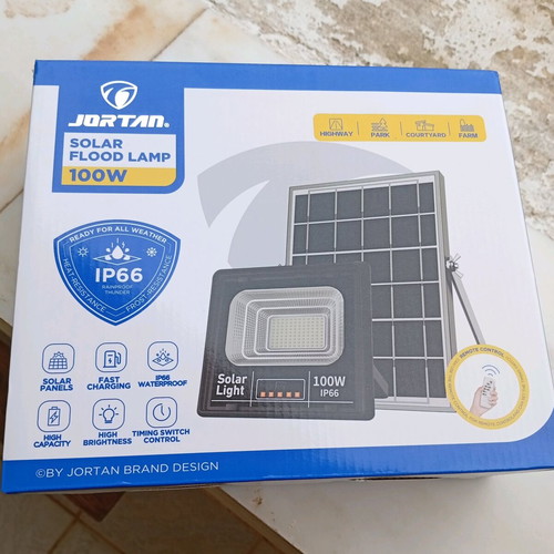 JORTAN Solar Flood Lamp 100W New