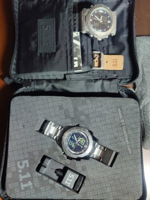 5.11 Tactical Series H.R.T watches used with digital and analog dial