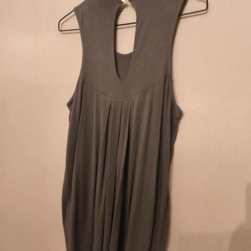 Blouse with pearls like new, gray, size L