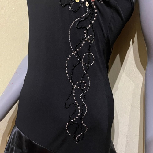Alert sexy mini strapless black dress size S like new