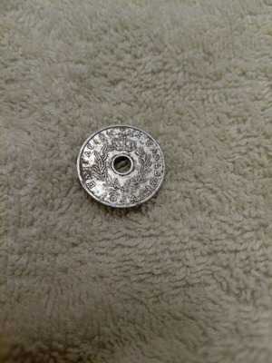 10 Lepta Drachma Coin used, rare 1954 Kingdom of Greece