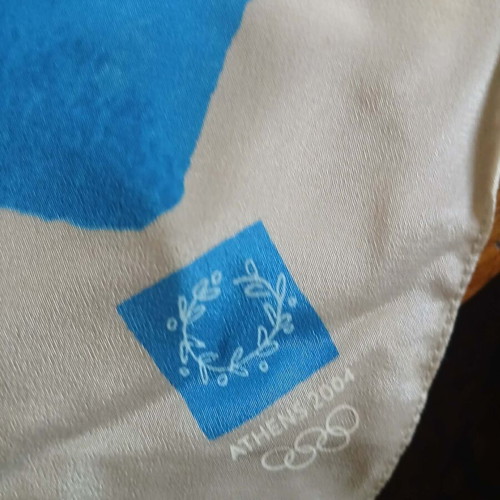Silk scarf Olympic Games Athens 2004 new