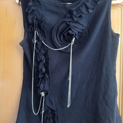 Miss Raxevsky sleeveless blue top medium like new