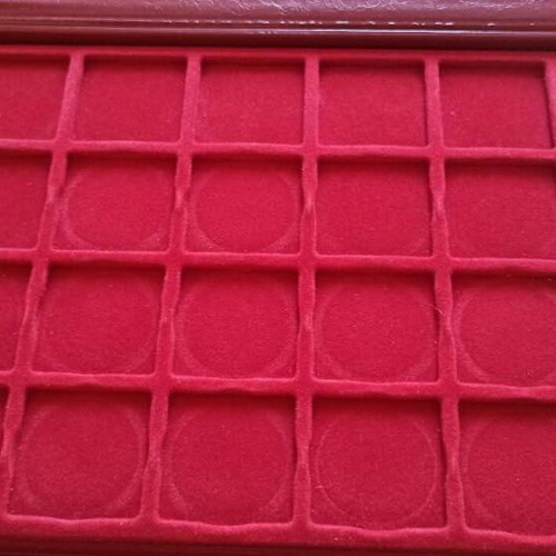 Leather case for 221 coins like new