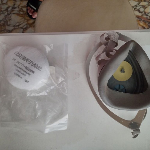 Full gas mask respiratory face mask new with 10 filters