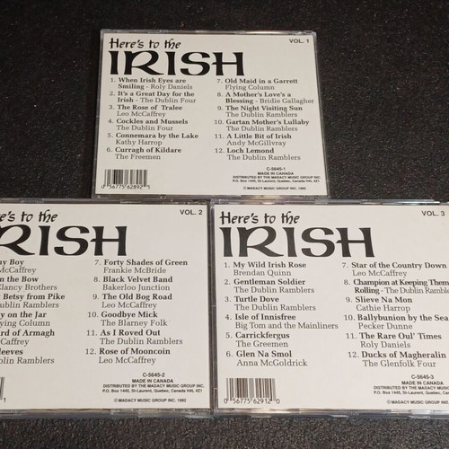 Here's To The Irish 3 x CD used, folk