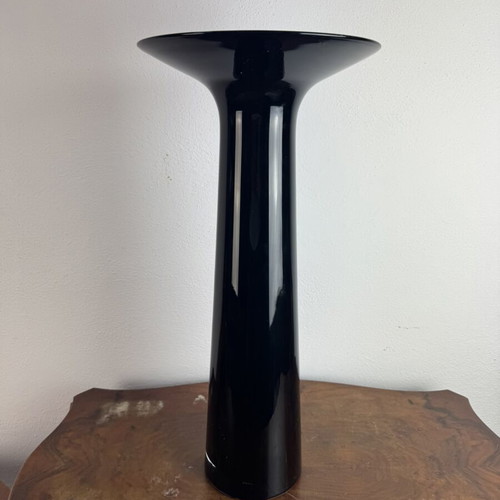 Black vase used, large size 55 cm height