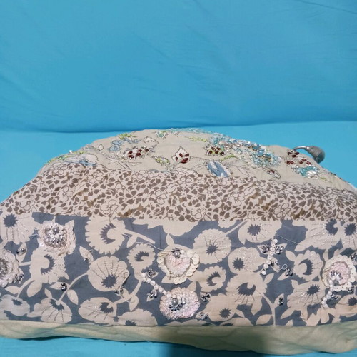 Fabric bag with sequins used