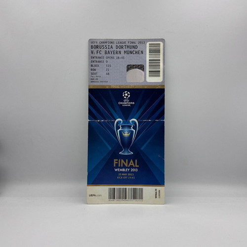 Champions League 2013 Final Ticket Bayern Munich - Dortmund used