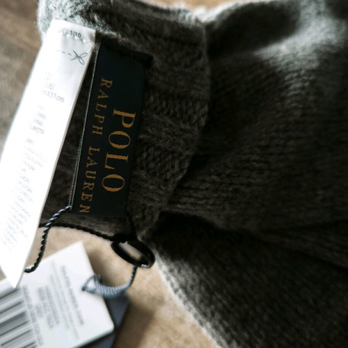 Polo Ralph Lauren gloves new, one size, gray and beige