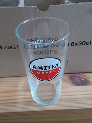 Ποτήρια μπύρας Amstel 0,3L πακέτο 12 καινούργια