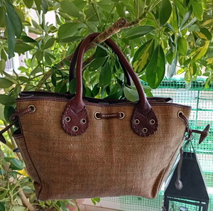 Burberry Vintage Straw Bag τσάντα γυναικεία