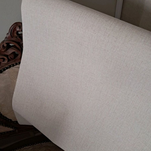 German quality wallpaper, 4 rolls with linen texture in beige
