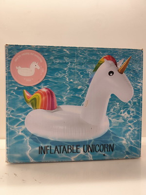 Inflatable Unicorn 2.64m like new, large pool float