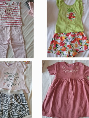 Girls' clothes like new, 3 sets and 1 dress for 18 months