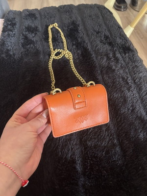Pinko Love Bag Micro new, orange shoulder bag