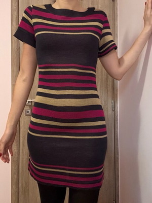 Knitted dress medium Fifilles Paris used, multicolored
