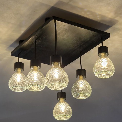 6-Light Ceiling Lamp with LED Bulbs