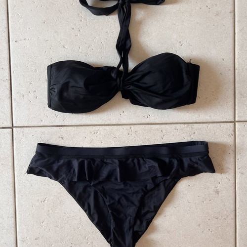 Mix & Match Bikini Set 3 Pieces Like New, Black, Size M