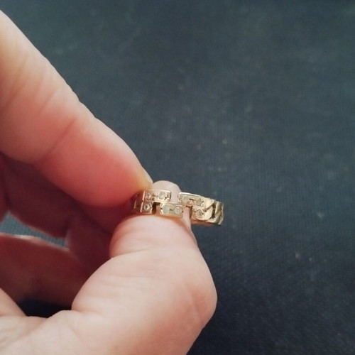 Vintage 14K ring with zircon like new, gold color