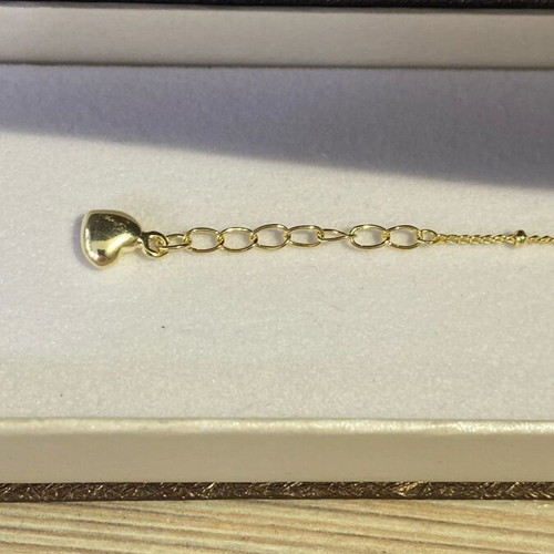 Silver (925) gold-plated bracelet new, gold color