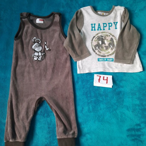 Baby clothes used, pack of 44 for boy 6-9 months size 74 cm