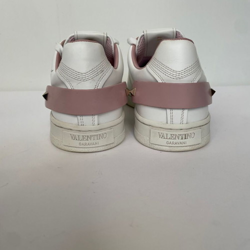 Valentino Garavani V-LOGO leather sneakers like new, size 37, white