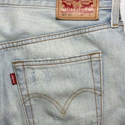 Levi's 501 Distressed Jeans like new, light wash