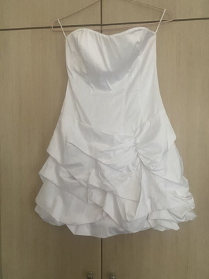 On Line mini dress size M luxury white, like new