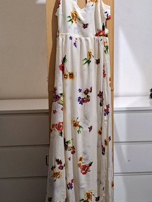 Zara Summer Maxi Floral Dress Size S New, 100% Viscose