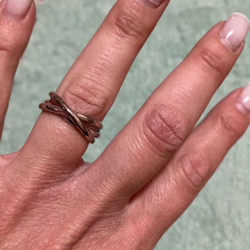 Trivero three silver rings used