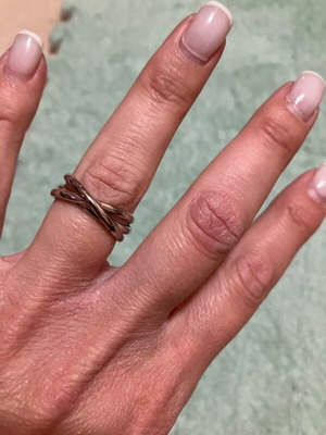 Trivero three silver rings used