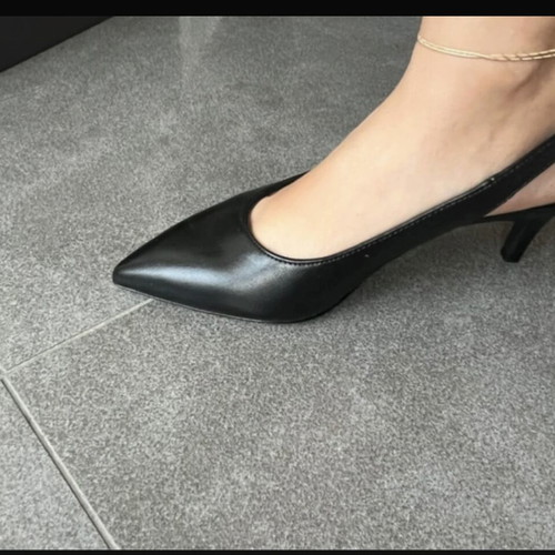 Tamaris mule pumps 7cm excellent anti touch new black size 36