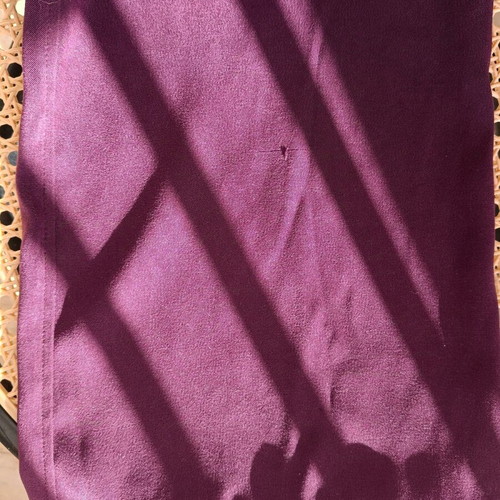 Eggplant pants used with zipper and decorative belt size M