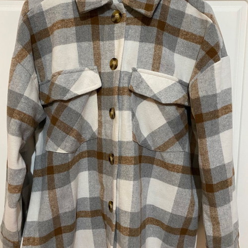 Shirt jacket used, multicolor, size S
