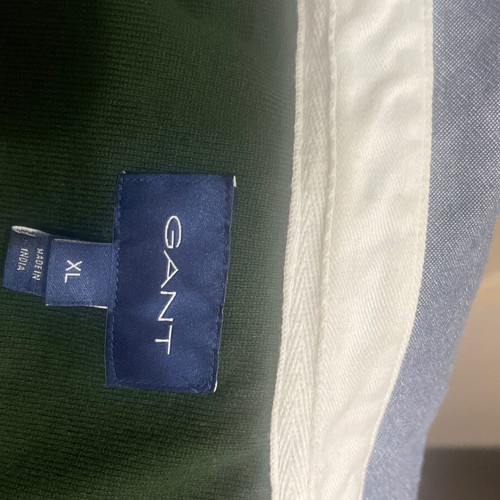 Gant heavy rugger long sleeve polo shirt XL, like new, dark green