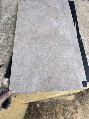 LVT vinyl flooring new, 3 boxes, gray cement style, 12.6 sqm
