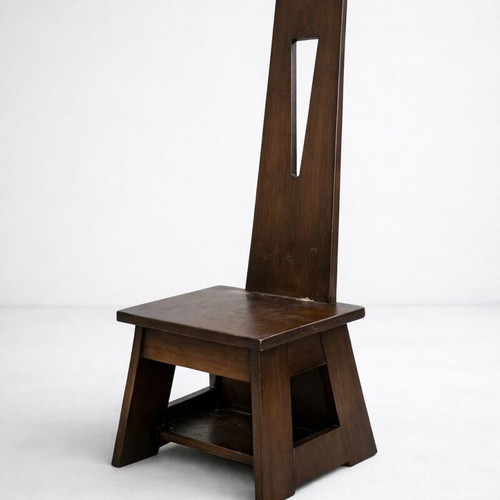 Lambert Style Solid Oak Wood Vintage Hall Chair like new