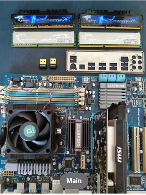 Gigabyte GA-970A-D3 μητρική πλακέτα πακέτο με AMD FX-8120 επεξεργαστή, 8GB RAM, GTX 750, Wi-Fi, BT