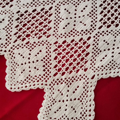 Crocheted doily new 0.60x0.65